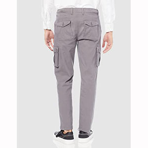 Pantalon cargo décontracté brodé pour homme - Durable, 100% coton, imperméable, design multi-poches pour le travail et les voyages - Product Image 2