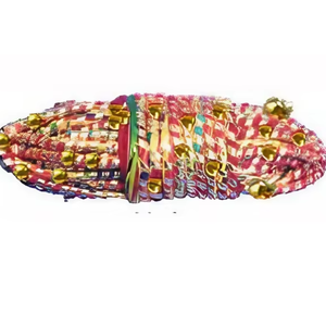 Décor Moli lumineux en coton doux Gota avec fil Ghungaru Kalawa Dhaga fabriqué à la main pour les rituels hindous Pooja et les événements festifs - Product Image 1