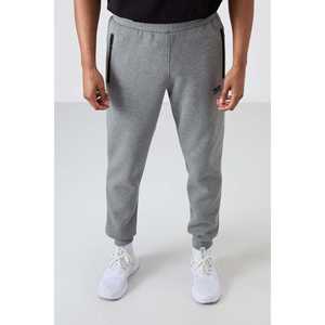 Pantalones deportivos casuales para hombre Cesar, gris melange, con bolsillos y forro polar, cintura elástica-84929 - Product Image 3