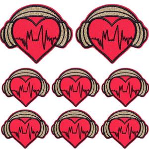 Accesorios de ropa de moda, parches bordados personalizados con logotipo personalizado bonito, parches bordados de hierro para ropa - Product Image 1