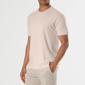 เสื้อยืดกีฬาแขนสั้นสำหรับผู้ชายเสื้อยืดผ้าฝ้ายธรรมดาแบบคลาสสิกโลโก้แบบกำหนดเอง - Product Image 6