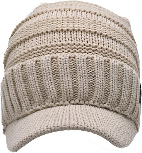 Gorro de Punto Liso Personalizado para Hombre, Gorro de Ala para Adulto, Gorro de Punto con Visera de Acrílico, Barato, para Exteriores e Invierno - Product Image 6