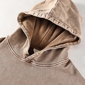 Acid Wash Hoodie Hombres Suéteres sueltos en blanco Casual Print Hoodie Sudadera Unisex Pullover Hoodies - Product Image 4