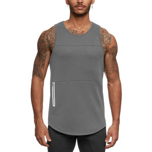Débardeurs de sport pour hommes à séchage rapide, sans manches, amples, coupe musclée, doux, col rond, performance, entraînement, t-shirt imprimé - Product Image 2