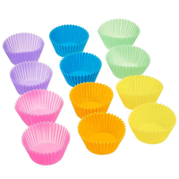 Moules à cupcakes en silicone jetables écologiques de qualité alimentaire, antiadhésifs, sans BPA, pour la pâtisserie