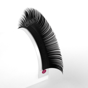 Extensions de cils CharmLash, effet velours mat longue durée, cheveux synthétiques naturels, volume intense, noir foncé/noir profond - Product Image 1