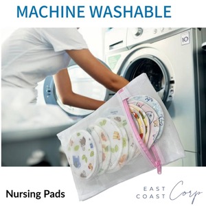 Coussinets d'allaitement réutilisables super doux super absorbants essentiels lavables pour nouveau-nés garçons et filles maman post-partum - Product Image 2