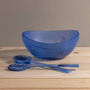 Ensaladera de diseño moderno de estilo europeo americano, cuenco de fruta de resina Vintage ecológico, cuenco para mezclar resina Lametierartz - Product Image 1