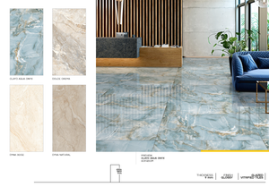 Azulejos de cerámica de diseño premium 600x1200mm 60x120cm tamaño King para uso en edificios comerciales domésticos - Product Image 6