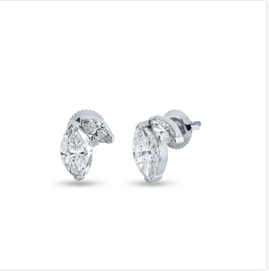 Boucles d'oreilles de luxe en diamant taillé marquise pour les femmes à la recherche d'un design unique avec étincelle et brillance durable fournisseur indien - Product Image 1