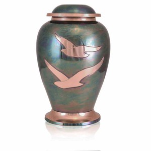 La mejor urna de cremación de aluminio y Metal de tendencia con diseño Meenakari, contenedor de tamaño completo para cenizas funerarias, forma de tamaño personalizado - Product Image 1