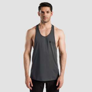Camiseta sin mangas gris para hombre - Product Image 1