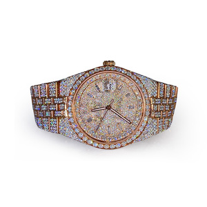 นาฬิกาแบรนด์ดัง ชุบทองคำสีโรสโกลด์ ประดับเพชรโมอิสซาไนต์คุณภาพ VVS ระดับไฮ-ฮอป - Product Image 1