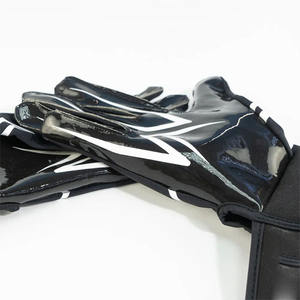 Gants de football américain pour jeunes vente à chaud avec sangle en caoutchouc gants récepteurs personnalisés prix d'usine - Product Image 3