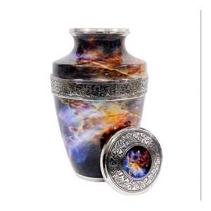 Urnes de crémation en métal urne métallique de style européen pour cendres humaines urnes de souvenir pour cendres humaines fabriquées en Inde - Product Image 4