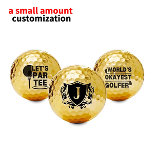 Valeur Nouveau Vente Pas Cher Cadeaux Personnalisés Accessoires Rated Fitting Made Items Good Gold <span class=keywords><strong>Golf</strong></span> Balls - Product Image 1