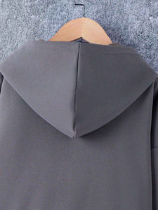 Nouveau modèle de sweat à capuche épais avec fermeture éclair pour homme, écusson étoile de détresse imprimé avec logo personnalisé, fourniture en gros, coton mélangé - Product Image 5