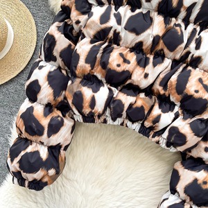 Veste d'hiver courte élégante de qualité supérieure, imprimée en 3D, tendance, veste pour femmes, nouveau col montant, doudoune, fabricant - Product Image 4