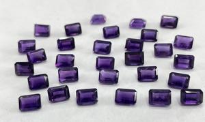 Amatista Púrpura Natural, Corte Octogonal, 4x6mm, Facetada - Amatista Suelta de Primera Calidad - Product Image 6