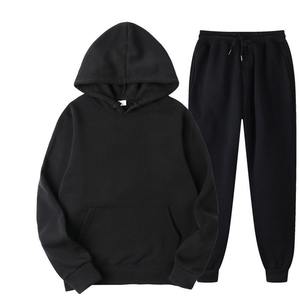 Survêtement sur mesure pour hommes Survêtement 100% coton de qualité avec col à capuche Motif solide pour le jogging-Vente en gros - Product Image 1