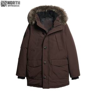 Super Quality Reversible Nylon Parka Jacket <b>Plus</b> <b>Size</b> <b>Waterproof</b> Winter <b>Coat</b> Hooded Collar Cotton Outdoor Casual Jacket For Man - Product Image 6