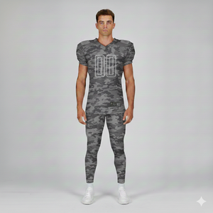Tenues de football américain personnalisées à manches courtes, respirantes, avec sublimation intégrale, ensemble maillot et pantalon pour équipe, vêtements professionnels pour entraînement et matchs - Product Image 5