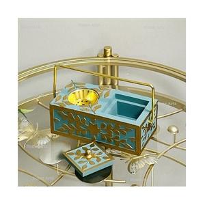 Standard Design Square Shape Incense <b>Bakhoor</b> Burner With Box Finest Quality MOP <b>Oud</b> Burner For Indoor Outdoor - Product Image 3