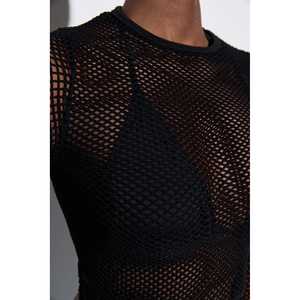 Blusa Corta de Manga Larga para Mujer, Talla Única XL, Estilo Casual de Satén y Seda, con Volantes, Lazo, Rayas, Lentejuelas y Bordado, para Usar en la Oficina - Product Image 4