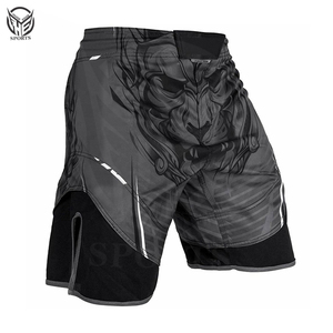 Pantalones Cortos de MMA para Hombre de Alta Calidad, Personalizables, Cintura Elástica Media, Color Sólido, Ecológicos, de Secado Rápido, Transpirables, Ajuste Holgado, OEM - Product Image 5