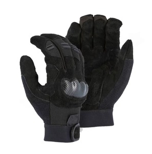 Guantes de trabajo para máquinas de servicio pesado Knucklehead Mechanics Guante Palm and Impact Knuckle Guard Cuero de vaca con cuero de vaca PK - Product Image 2