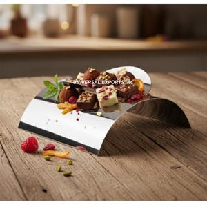 Tazón de Chocolate de Acero Pulido Brillante, Última Novedad, Tazón de Dulces de Diseño, Tazón de Chocolate Redondo para Mesa - Product Image 3