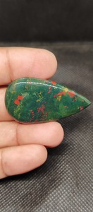 Gran oferta, cabujón de jaspe de sangre Natural, piedra preciosa suelta (verde y roja) para envoltura de alambre y joyería personalizada - Product Image 2