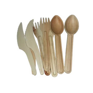 Couverts jetables en feuille de palmier biodégradable naturel de haute qualité cuillères à soupe compostables couteau pour les fêtes voyage le plus recherché - Product Image 4