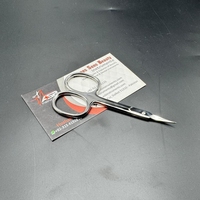 Ciseaux à ongles russes professionnels en acier inoxydable manucure ciseaux à cuticules avec pointe incurvée lame Extra Fine ciseaux de beauté