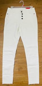 Pantalones vaqueros ajustados planos lavados transpirables ecológicos de alta calidad para mujer, nuevo diseño sólido con cremallera, precio al por mayor de moda - Product Image 6
