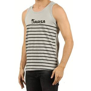 Débardeur sans manches avec logo sérigraphie personnalisée en gros Débardeur en coton et polyester spandex Chemise athlétique de course à pied - Product Image 5
