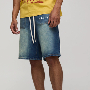 Shorts Vaqueros Modernos para Hombre, Transpirables y Cómodos, 100% Algodón, Ropa Casual, Cierre de Botones, Precio al por Mayor, Servicio OEM, Diseño para Hombre - Product Image 1
