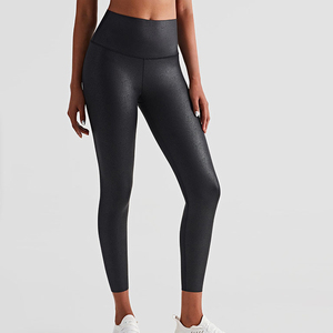 Leggings de yoga taille haute tie-dye, longueur intégrale, extensibles dans quatre directions, en spandex et polyester, pantalon de fitness pour femme, motif dégradé de couleur - Product Image 6