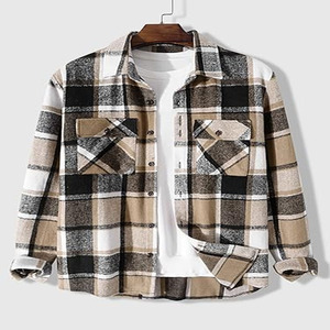 Chemise en flanelle pour hommes, prix de gros OEM, respirante, confortable, décontractée, de haute qualité, prix bas, chemise en flanelle pour hommes pour adultes - Product Image 2