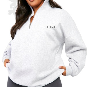 Sudadera Térmica para Mujer con Cuello de Cremallera y Diseño de Color Sólido, Fabricante OEM para Compradores al por Mayor con Material Duradero para Invierno 2026 - Product Image 1