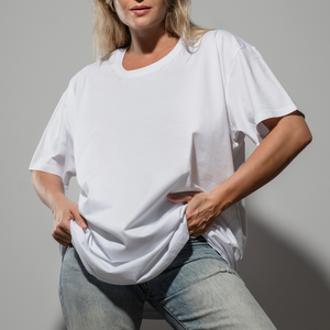 เสื้อยืดผู้หญิงผ้าคอตตอน-ไม้ไผ่ขนาดใหญ่ - Product Image 4