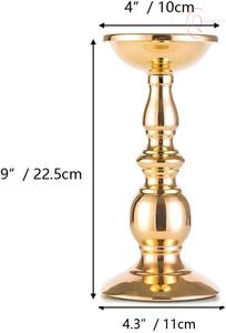 Porte-bougie en métal design, couleur personnalisée pour la décoration de la maison, style art moderne, décoration de table pour salon, chambre à coucher, intérieur - Product Image 6