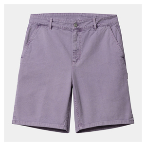 Pantalones Cortos Bermuda de Algodón Oxford Morado Sólido para Hombre, Cintura Media, Cierre de Botones, Estilo Casual, Tejido Transpirable, Bolsillos - Product Image 3