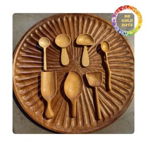 Utensilios de madera para servir | Bonito diseño para cocina casera y regalo - Product Image 6