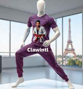 Usine Directe Personnalisable À Séchage Rapide Stretch Polyester/Spandex Rashguard Protection UV Respirant Léger Karaté Boxe - Product Image 3