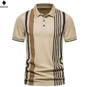 <b>Blank</b> Cotton Street Wear Polyester Spandex T-shirt Men's Polo Shirts Custom High Quality Heavy <b>Weight</b> TShirt for Men Oem Service - Product Image 2
