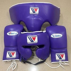 High Quality Winning All Color Boxing Sparring Gloves with Laced <b>Wrist</b> Genuine <b>Leather</b> Head Groin Guard Set for Martial Arts - Product Image 3