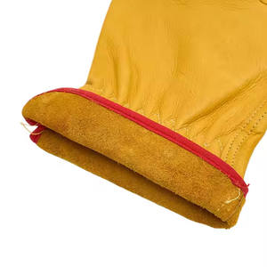 Gants de travail en cuir fendu, gants en cuir fendu, gants de travail en cuir, gants de travail robustes, gants de travail industriels - Product Image 6