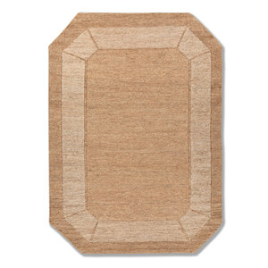 Daaira พรมปอกระเจา & ปอสีเบจและน้ำตาลแบบแบนสำหรับ Decor-Pkjt-39บ้าน - Product Image 1