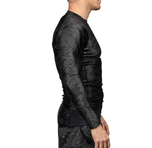 Unisex Bjj <b>Rashguards</b> Long Sleeves Top Quality BJJ MMA Compression Shirts Rash Guards for BJJ Rash Guard MMA Workout Gym - Product Image 2